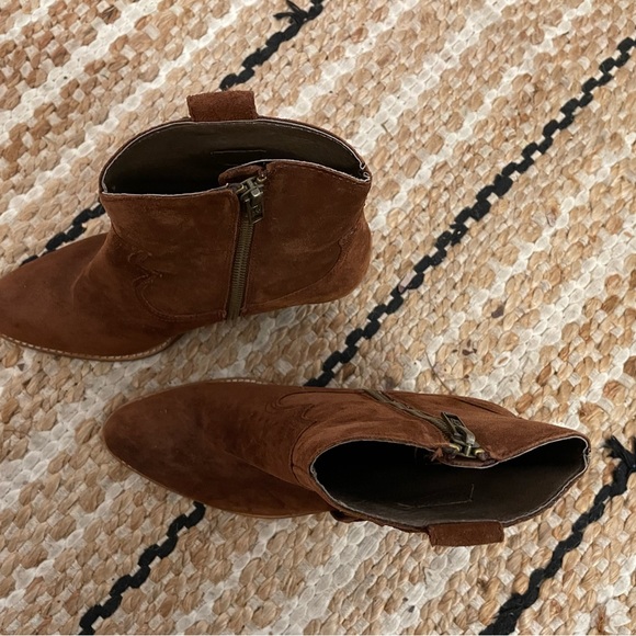 Ash suede leather cowboy boots bootie tassel size 40 - Picture 2 of 10